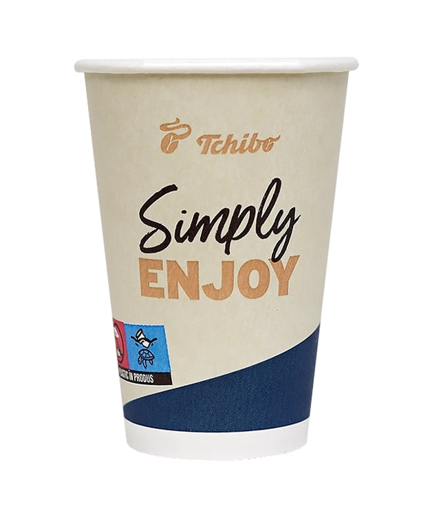 Pahar carton 12oz Tchibo 50buc