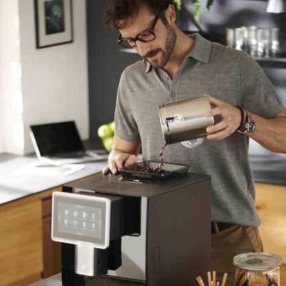 Espressor Automat TCHIBO Coffea Office, Ecran Tactil, Bauturi Presetate, Dispozitiv Spumare Lapte, Negru