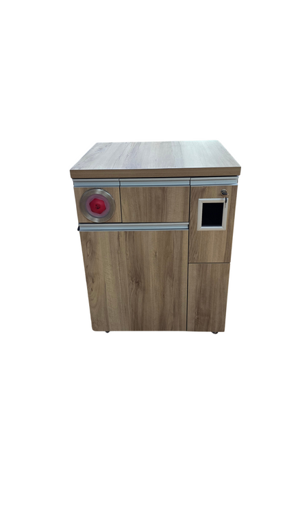 Mobilier aparat cafea Mei 02 cu sistem plata,sartar.Dispenserul pentru pahar nu este inclus in preț !