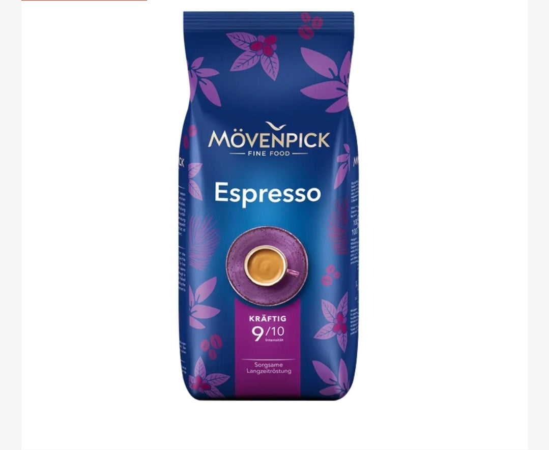 Movenpick Espresso KRAFTIG, cafea boabe 1kg