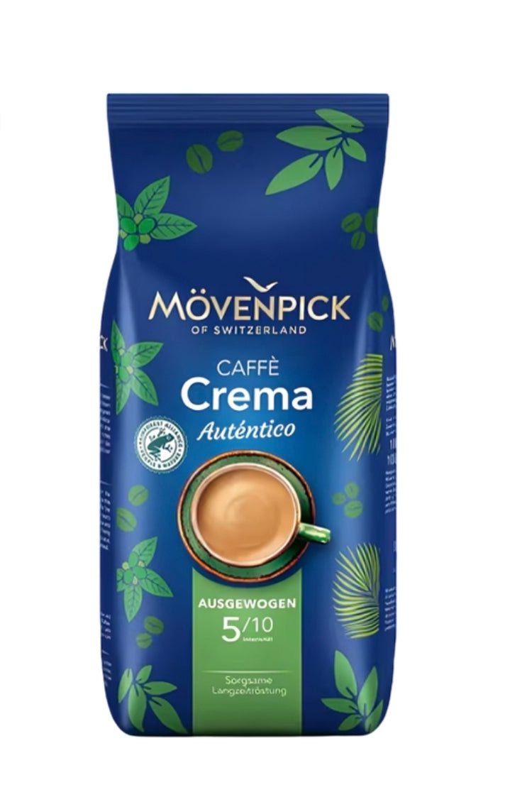 Movenpick El Autentico Caffe Crema Rainforest cafea boabe 1kg
